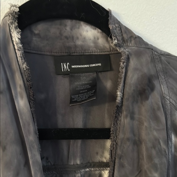 INC International Concepts Women's Black and Gray Jacket - Picture 4 of 4